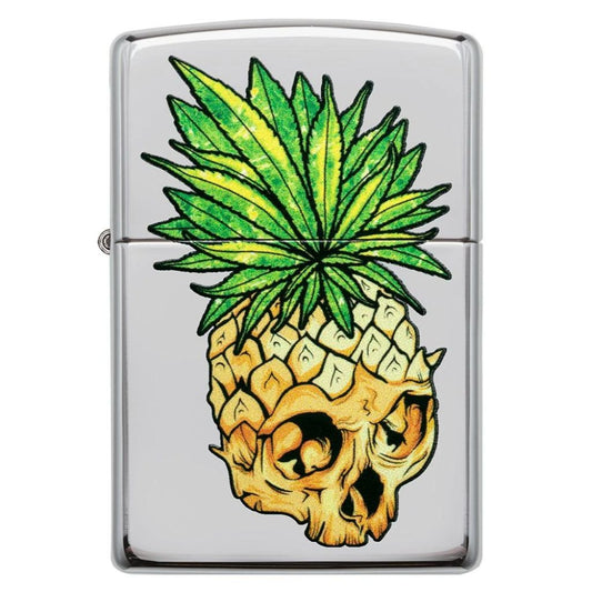 Leaf Skull Pineapple Design