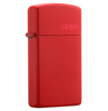 Slim Red Matte with Zippo Logo