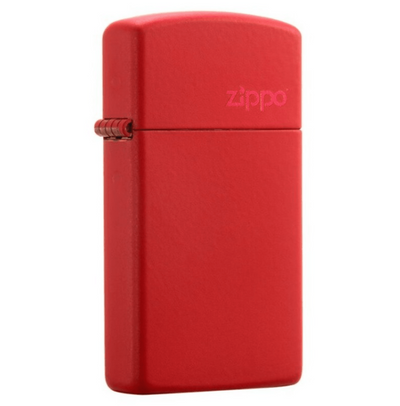 Slim Red Matte with Zippo Logo