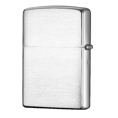 Classic Brushed Chrome with Zippo Logo