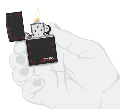 Classic Black and Red Zippo