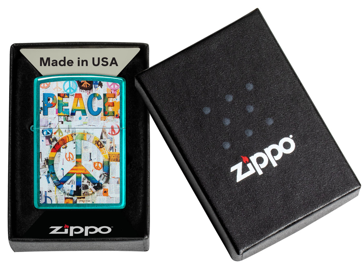 Zippo Peace Collage Design