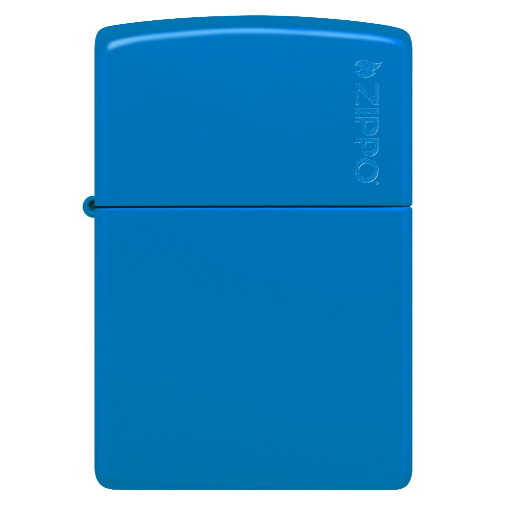 Classic Sky Blue Matte Zippo Logo