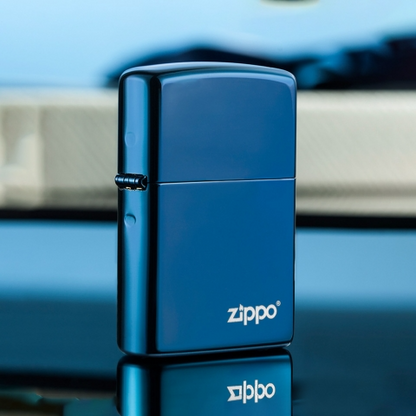 High Polish Blue with Zippo logo