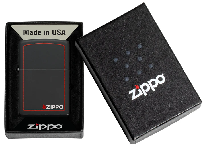 Classic Black and Red Zippo