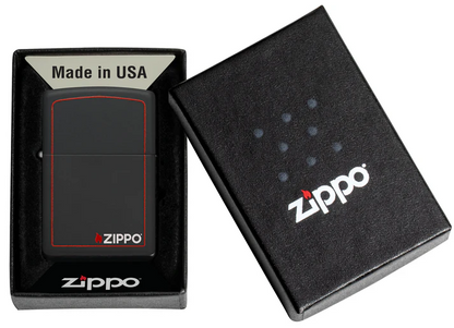 Classic Black and Red Zippo