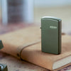 Slim Green Matte with Zippo Logo