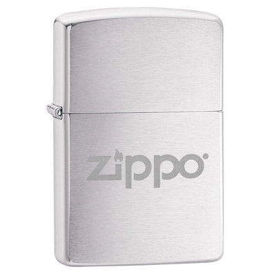 Classic Brushed Chrome with Zippo Logo