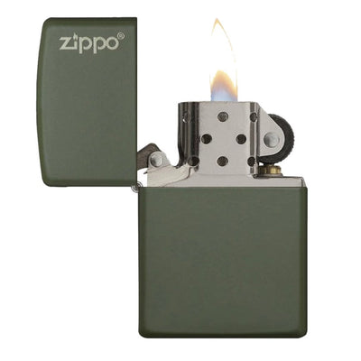 Green Matte with Zippo Logo