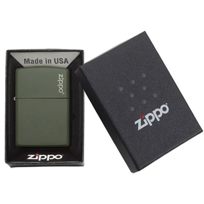 Green Matte with Zippo Logo