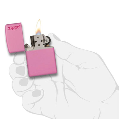 Pink Matte with Zippo Logo