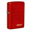 Classic Metallic Red Zippo Logo