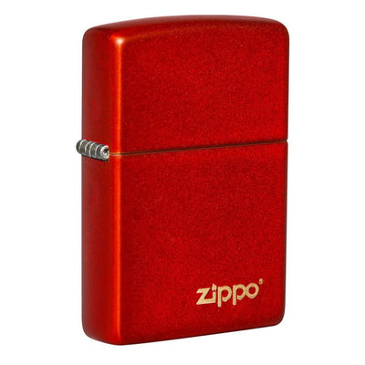 Classic Metallic Red Zippo Logo