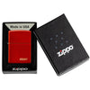 Classic Metallic Red Zippo Logo