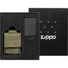 Green Tactical Pouch and Black Crackle Windproof Lighter Gift Set