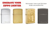 Slim® Brushed Chrome with Zippo logo