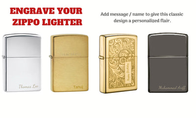 Slim® Brushed Chrome with Zippo logo