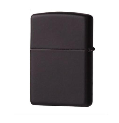 Black Matte Pipe Lighter With Pipe Logo