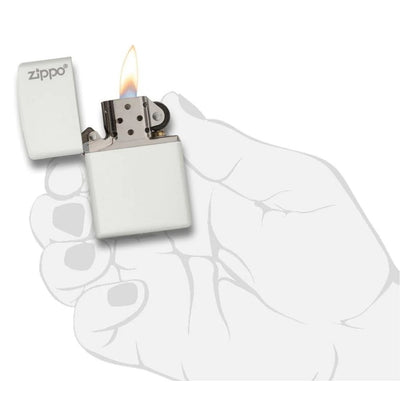 White Matte with Zippo Logo