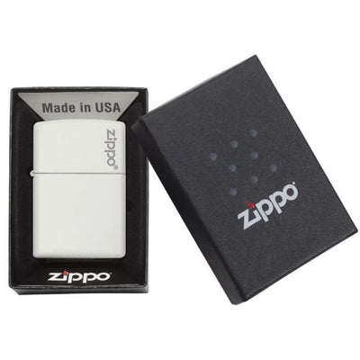 White Matte with Zippo Logo